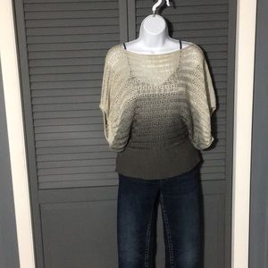 Maurices hombre grey knit wide neck pullover S